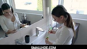 Smallhoe - Spoiled Teen 18+ Takes Stepdad's Cock Deep in Anal with Tight Ass