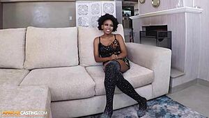 Ebony Babe Sloppy Deepthroat