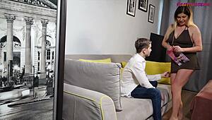 hey, why don’t ya fuck me in these brown french cut pantyhose?