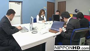 asian secretary teased during phone call