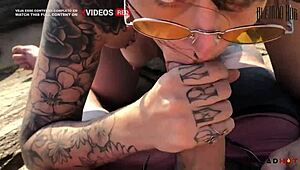 Woman Shows Breasts On Beach And Leads To Rocks For Fun