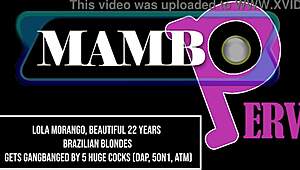 Lola Morango takes 5 monster cocks in anal gangbang