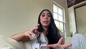 Violet Myers dives deeper in steamy backstage interracial action