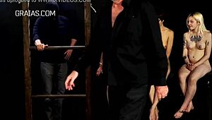 Girls are getting whipped and held over candles in wild session