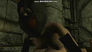 in skyrim, anri the seducer gets pounded by raerek in wild encounter