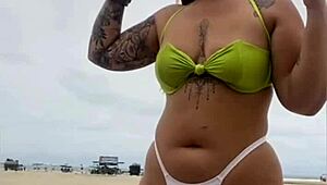 The Cheeze Seller Kept Starin At My Pussy On The Beach