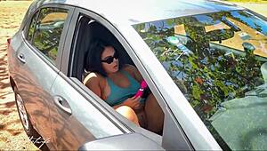 I Was Caught Masturbating. And Cumming Hard In The Car At Beach Parking