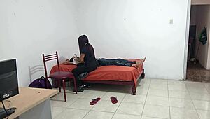 Latina Nurse Dances Sensually at Patient's Home