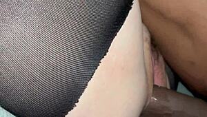 stepdad fucks petite latina stepdaughter bareback, creampie in her tight pussy... couldn't hold back 😩