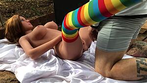 I came in my student's ass with a sex toy