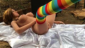 I came in my student's ass with a sex toy