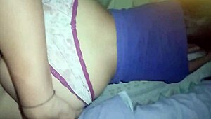 My creepy stepbrother shows his dick and begs for a handjob