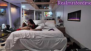 Medusa gets bent over and fucked by black wolf's big cock