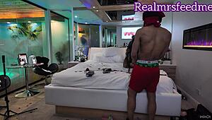 Medusa gets bent over and fucked by black wolf's big cock