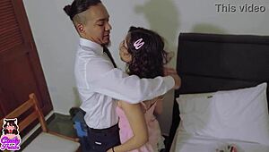 English professor tried teaching a Latina student, but she just wanted to bang instead.