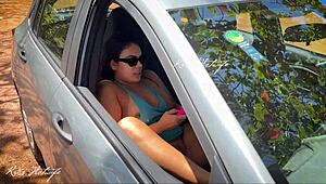 I Was Caught Masturbating. And Cumming Hard In The Car At Beach Parking