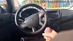 Masturbating In Car While Seeking Hard Dick Info