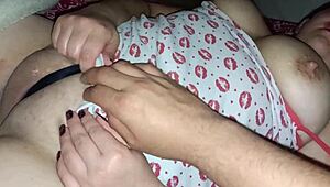 Cheating Wife Gets Groped In See-Through Outfit Alone