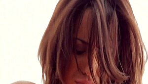 young girl enjoys doggie style fuck and oral sucking