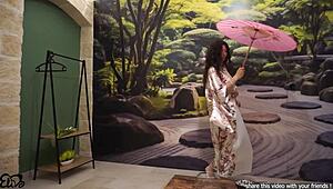 Hot night with stunning Japanese geisha Elivalove