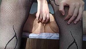 Girlfriend satisfies partner in reverse cowgirl position