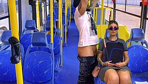 Picked Up Schoolgirl Neighbor On Public Bus