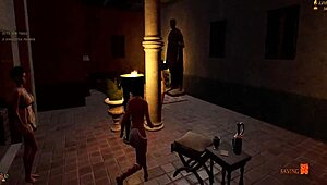 lets play slaves of rome, trying to get in my wifes pants