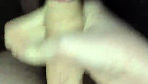 I'm masturbating in the rain, naked with my big cock out