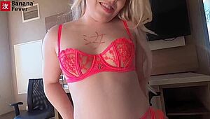 Petite blonde rides tall Asian guy in wild college fling. It's pure AMWF heat!