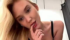 Maria Thull performs a striptease