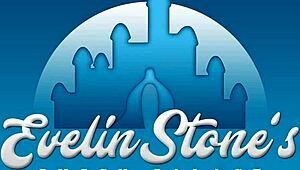 Skarlett Mae and Evelin perform double blowjob with facial and swallow in POV