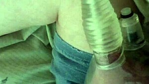 This lactating babe deepthroats and swallows milk while sucking tits in a casual scene.