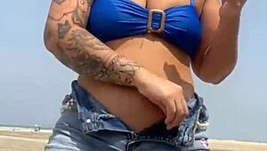 Took the virgin guy home and he loved my swollen pussy flashing