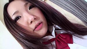 Japanese Schoolgirl Sucking and Fucking Wildly, Oh My!