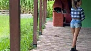 ब्लैक बीबीसी होममेड शादीशुदा हॉटवाइफ को फार्म पर इंटररेसियल ऑर्गी में चोदता है