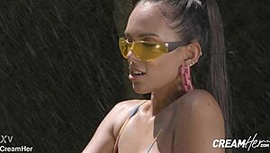 katrina moreno the huge tits bombshell takes deepthroat and creampie