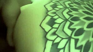 finger his ass in intimate amateur sex with cum