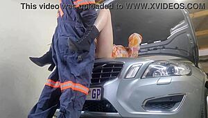 Mechanic fucks wife doggystyle