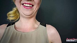 Blonde Hottie Keyton Administers Oral Pleasure And Gets Warm Facial