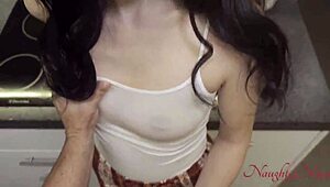 i fucked my curvy blue-eyed cleaning lady for an extra tip