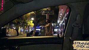 I fucked this curly haired beauty outdoors, Julie Kay