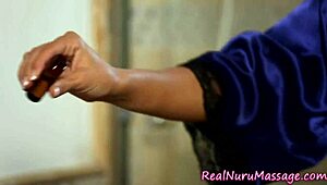 i'm eating out that nuru masseuse with big tits