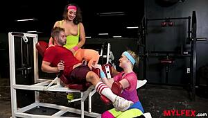 mylfex - gym milfs welcoming the new guy hard