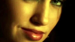 Lovely brunette milf dances gracefully while giving a handjob and blowjob