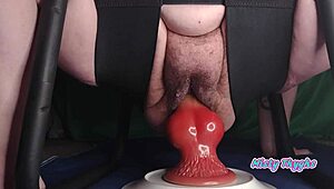 bbw misty thyghs rides huge creamy cock