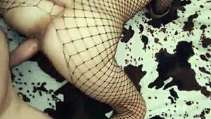 Very beautiful skinny wife in stockings lingerie