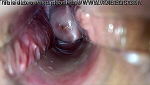 hey, check out this pulsating orgasm right inside her tight vagina