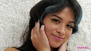 Wow, petite teen shows her perfect body!