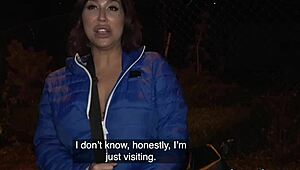 Public Agent spills cum on Heidi Van Horny's wet pussy.