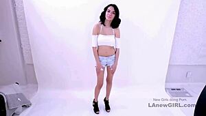 sexy teen model gets seduced by producer in photoshoot 😘